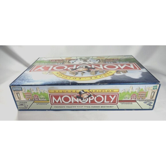 1998 Deluxe Monopoly Board Game by Parker Brothers Complete with All Game Pieces - Picture 4 of 16